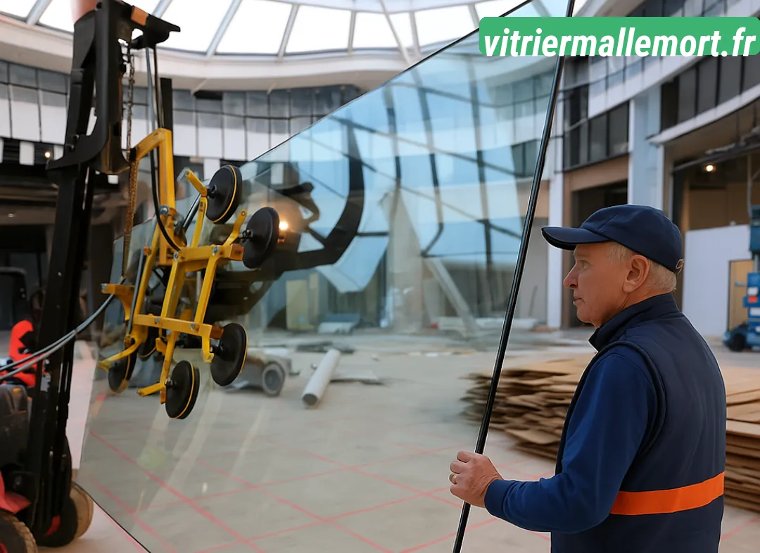 Remplacement de vitrine magasin Mallemort